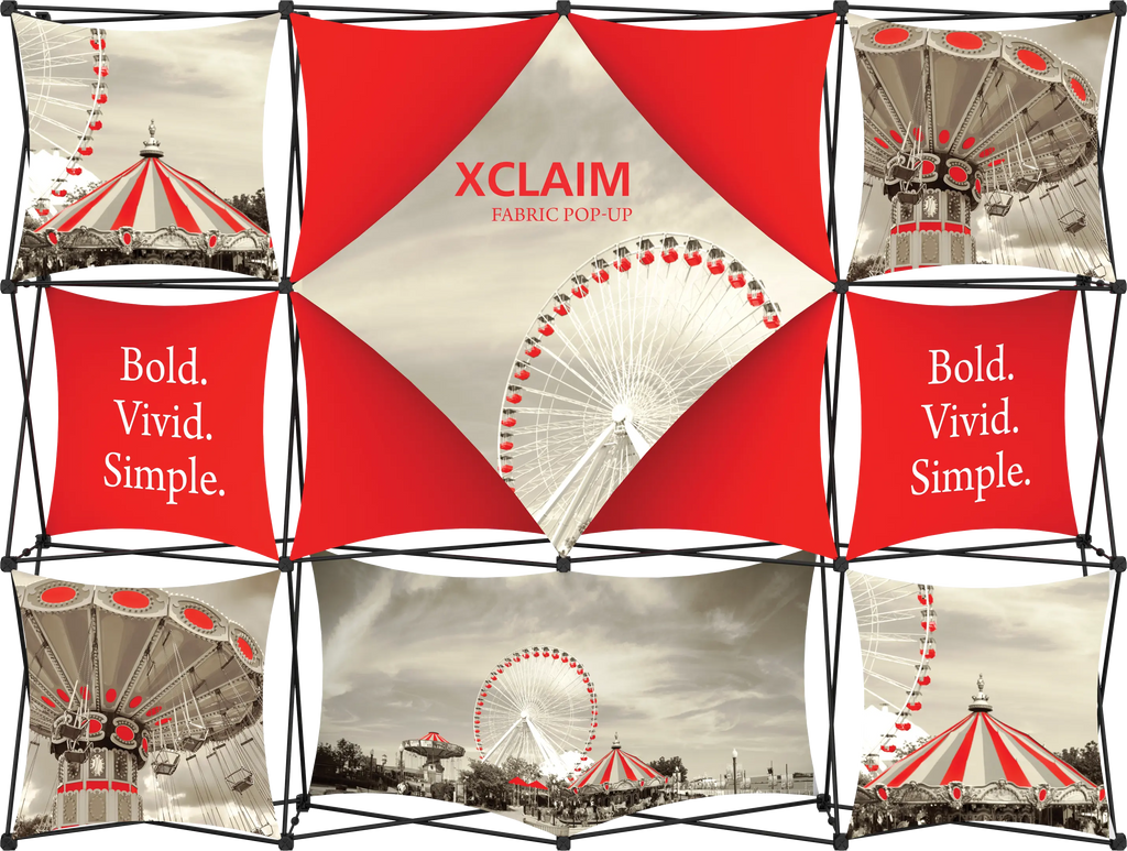 XCLAIM 10FT FABRIC POPUP DISPLAY KIT 06 Orbus Formulate Fabric Displays