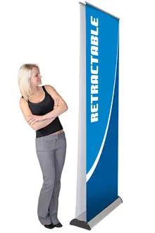Advance Double-Sided Retractable Banner Stand   31.5"W Orbus Advance Banner Stand