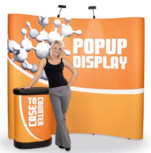 Coyote Mural Pop-Up Display Kits 10' and 8' Wide Orbus Coyote Pop Up Displays