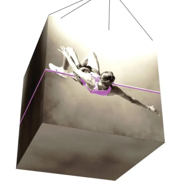 3 x 3 Formulate Master Illuminated Cube Hanging Structure Orbus Formulate Fabric Displays