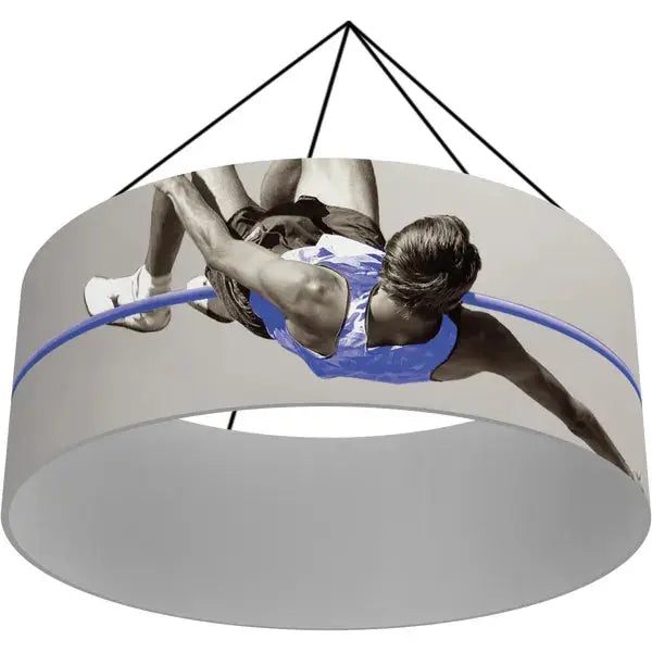 8 DIAMETER X 3FT FORMULATE ESSENTIAL RING HANGING STRUCTURE Orbus Formulate Fabric Displays