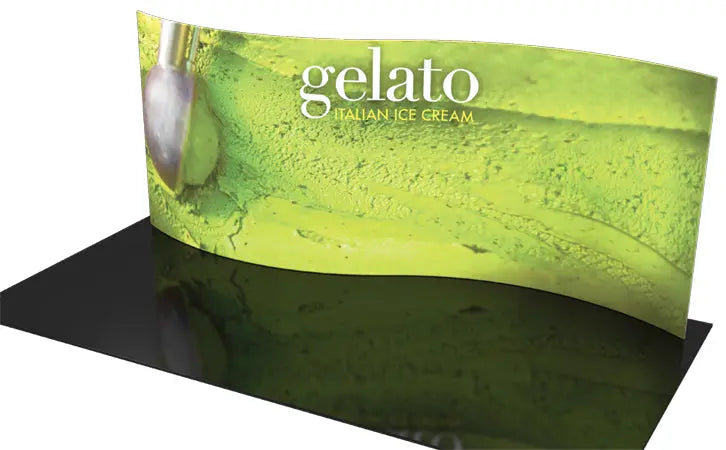 Formulate Master 20' WSC1 Serpentine Tension Fabric Display Orbus Formulate Fabric Displays