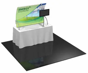 Formulate  Master TT3 6' Fabric Table Top Display Orbus Formulate Fabric Displays