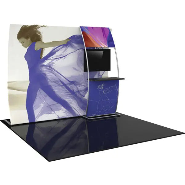 Formulate Master VC7 10' Curved Fabric Backwall Orbus Displays