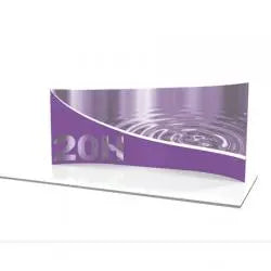 Formulate Master 20' WH1 Horizontal Curve Tension Fabric Display Orbus Formulate Fabric Displays