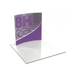Formulate Master 8H 8' Curved Tension Fabric Display Orbus Formulate Fabric Displays