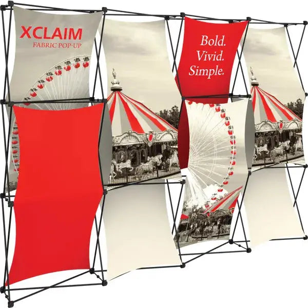 XCLAIM 10FT FABRIC POPUP DISPLAY KIT 03 Orbus Formulate Fabric Displays