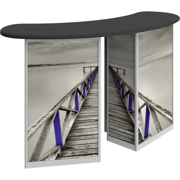 Linear Large Curved Double Counter Orbus Linear Displays