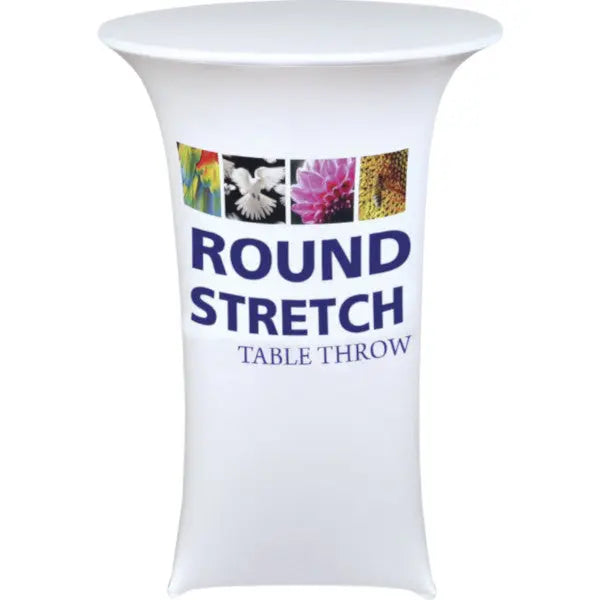 Round Fitted Table Throw w/Dye Sub Graphics Orbus