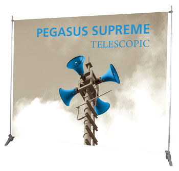 telescopic banner stand