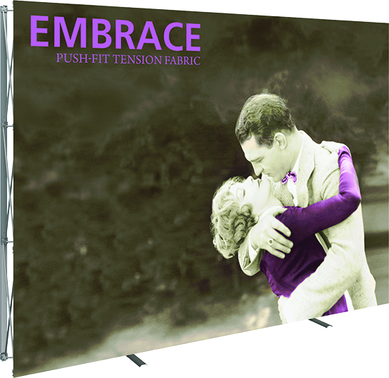 10ft x 8ft Orbus Embrace stand up exhibit