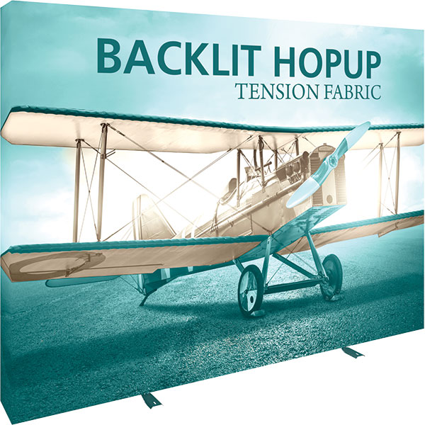10&#039; Back Lighted Hop Up Display Fabric Replacement Graphics