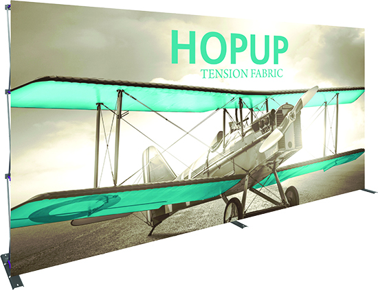 15ft HopUp Trade Show Display with front graphics