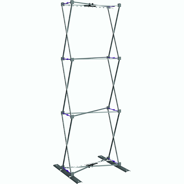 1X3 Hop Up Back lighted Fabric Tower Expandable Frame