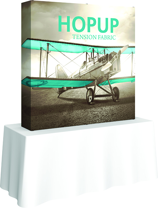 HopUp Tension Fabric Displays for Table Tops