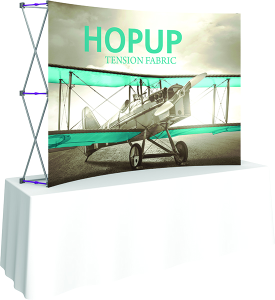 8ft tabletop display for portable exhibits