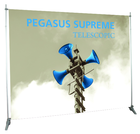 Orbus Pegasus telescoping banner system