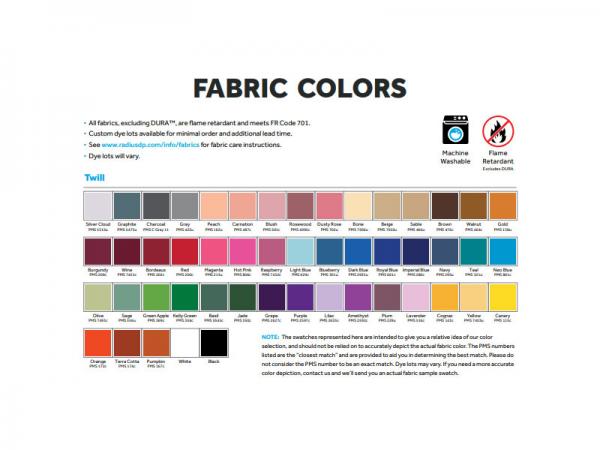 Twill fabric 50 colors available or plain or custom printed logo throw