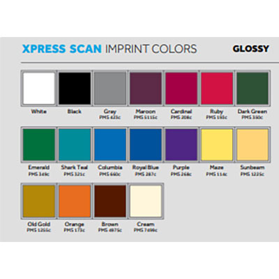 Color options for table cover imprint, 1, 2, 3 or more logo colors