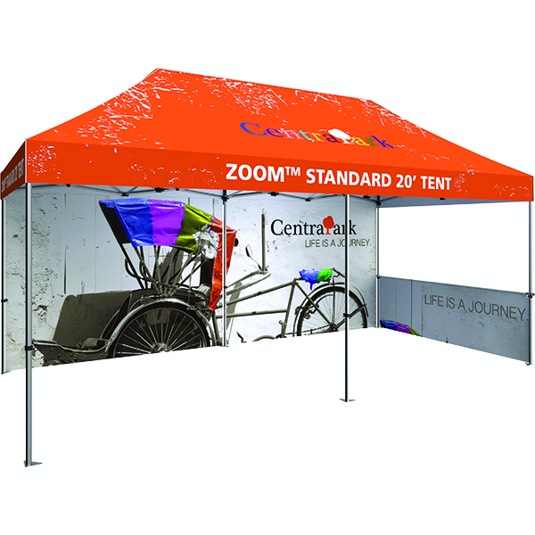 20&#039; Custom Printed Event Tents