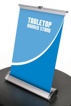 Orbus Breeze 1 retracting table size banner stand