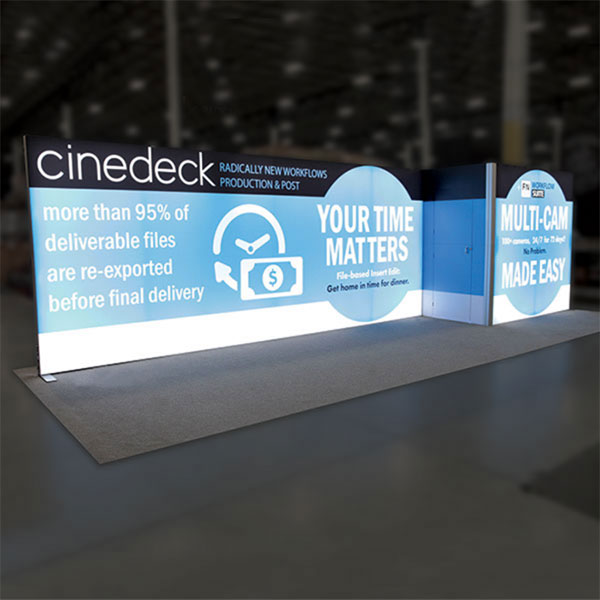 We can help you design your next geometric custom trade show display
