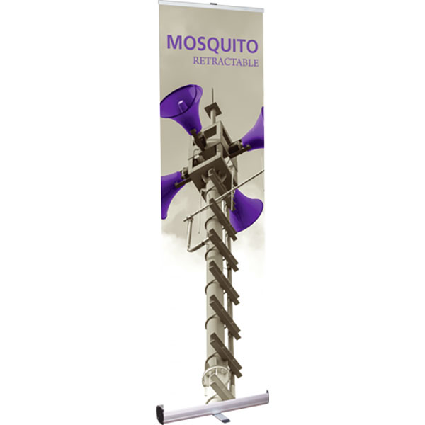 Orbus mosquito 600 retractable banner stand with silver cartridge