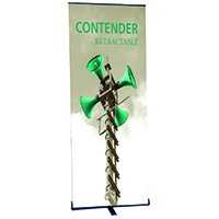 35.5" Actual width Contender Mega Banner Stand