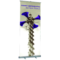 Orbus Mosquito Giant Banner Stand with base