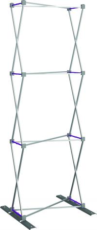 Full height 2point5 foot tension fabric tower frame