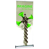 Orbus Imagine 800 Banner Stand with adjustable feet