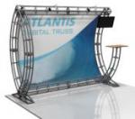 Orbus Atlantis 10 x 10 Truss display Kit with monitor kit and ctop