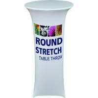 30" round throw in stretch fabric fits most standard round tables