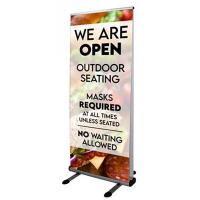 Outdoor Thunder Banner stand for Businesses and events