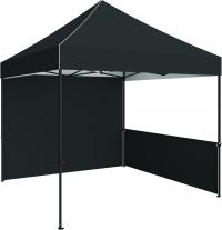 10ft Event ten in Black with back wall and side half wall