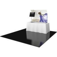 Orbus Formulate Master Tabletop TT3 Fabric Backwall with monitor mount
