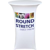 Orbus Round Table Cover printed 30" diameter tall cocktail 42" height